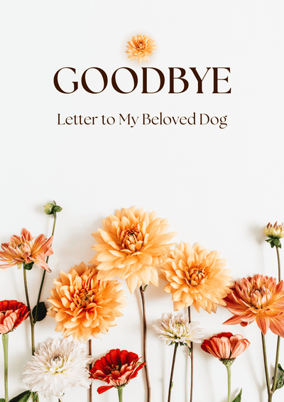 Saying Goodbye to Your Dog Letter Template - Drake Dog Cancer Foundation