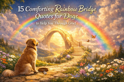 15 Comforting Rainbow Bridge Quotes for Dogs to Help You Through Grief - Drake Dog Cancer Foundation