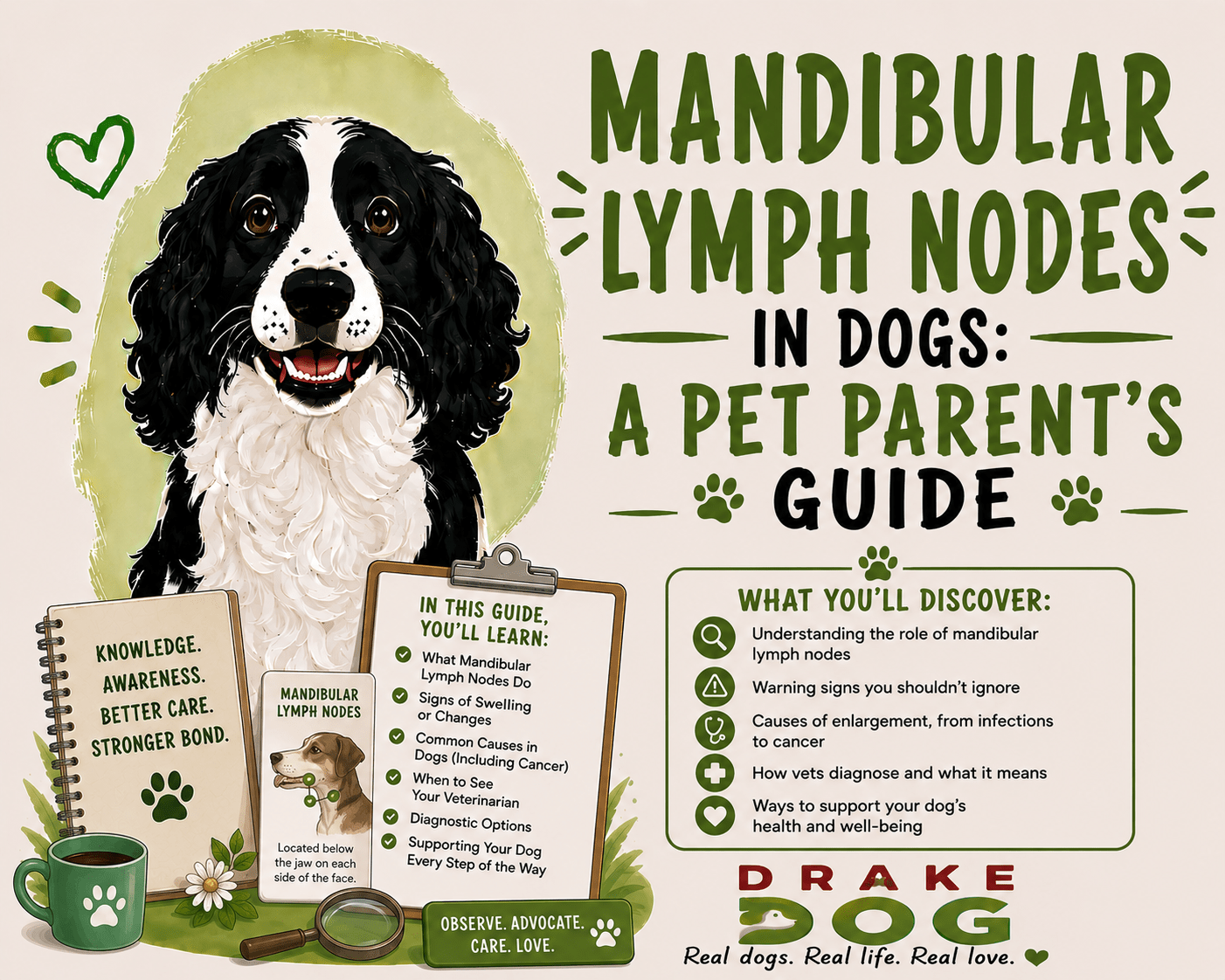 Mandibular Lymph Nodes in Dogs: A Pet Parent's Guide - Drake Dog Cancer Foundation