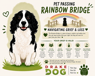 Pet Passing Rainbow Bridge: Navigating Grief & Loss - Drake Dog Cancer Foundation