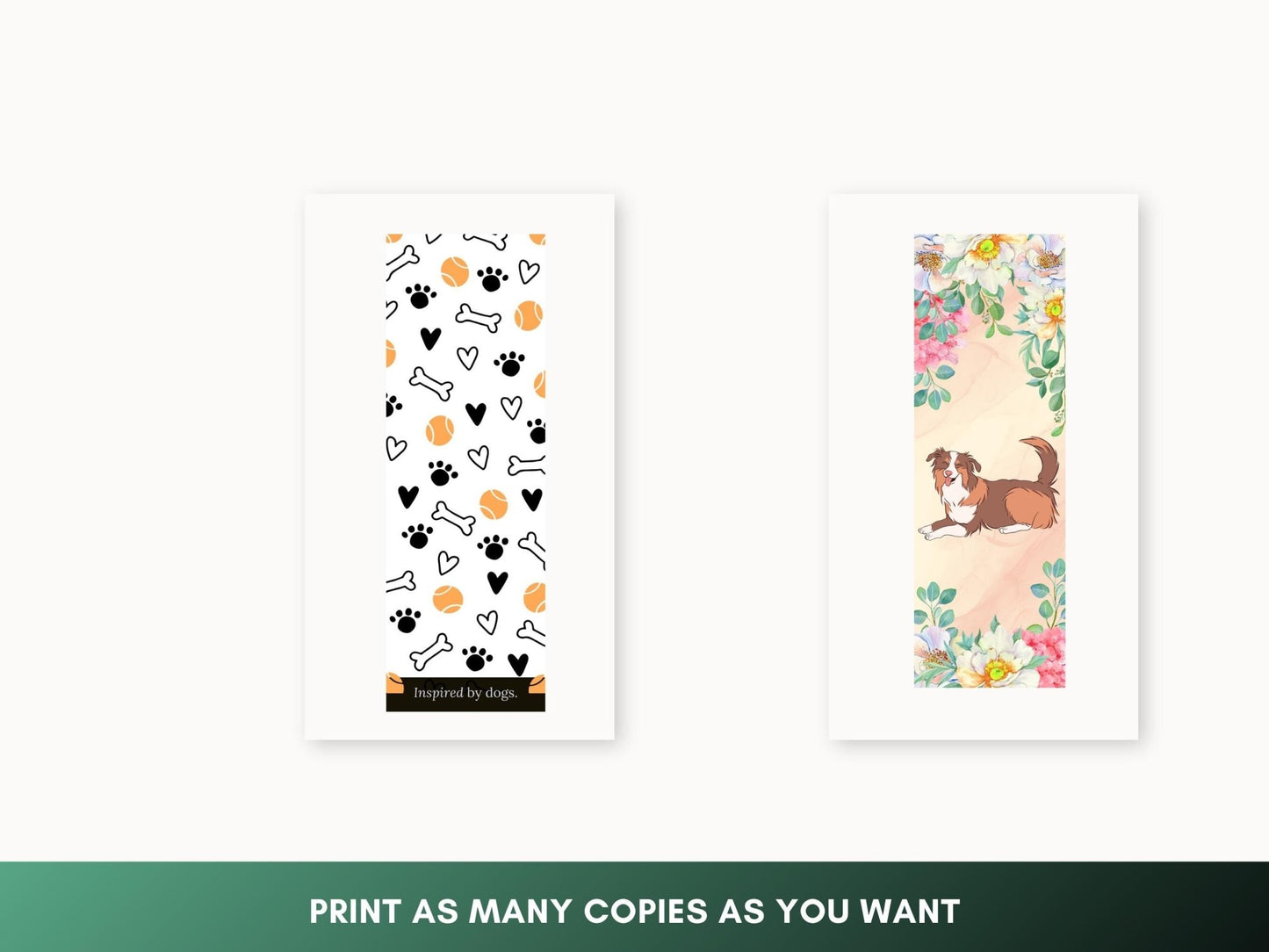 Customizable Dog Bookmarks: 40+ Printable Designs (Canva Editable) - Drake Dog Cancer Foundation