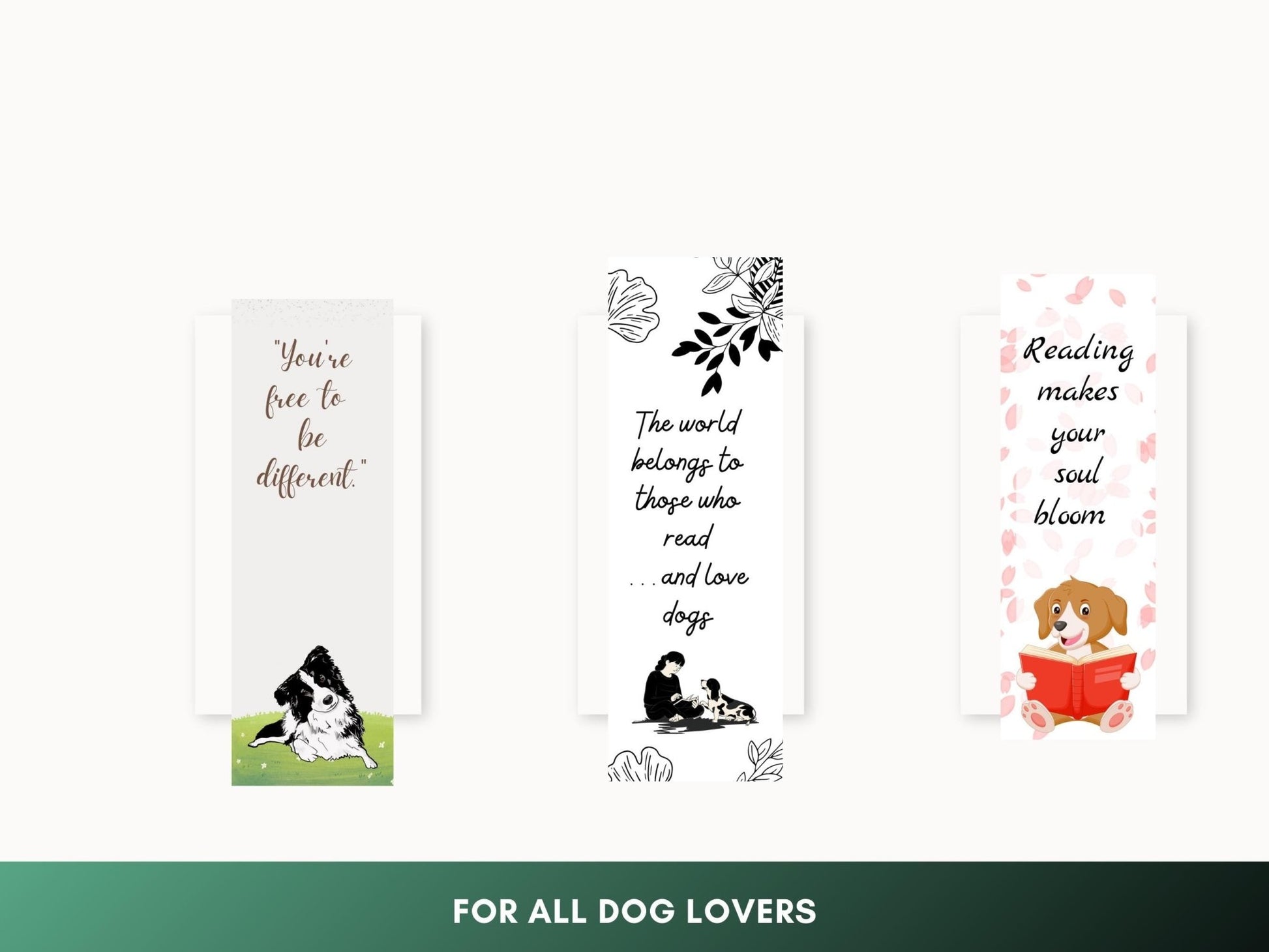 Customizable Dog Bookmarks: 40+ Printable Designs (Canva Editable) - Drake Dog Cancer Foundation