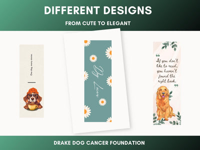 Customizable Dog Bookmarks: 40+ Printable Designs (Canva Editable) - Drake Dog Cancer Foundation