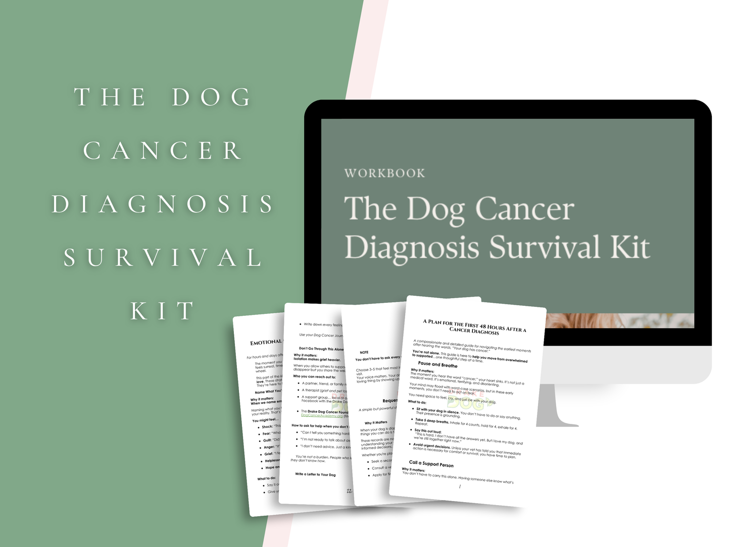 Dog Cancer Diagnosis Survival Kit: 6 Guides & Templates for the First 48 Hours