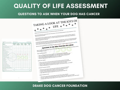 Dog Quality of Life Assessment | Printable Pet Health Tracker - Drake Dog Cancer Foundation