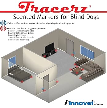 Tracerz® Scent Markers for Blind Dogs