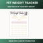 Pet Health Monitoring Sheet: Weight Tracker for Senior, Chronically Ill & Recovering Animals - Drake Dog Cancer Foundation