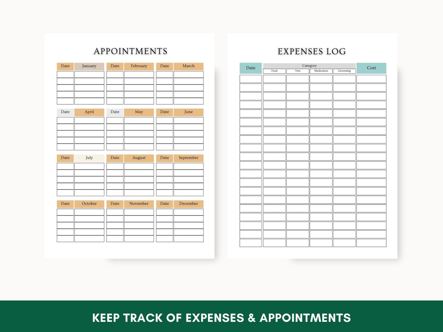 Printable Canine Wellness Planner: Digital Pet Health Journal & Organizer for Dog Care - Drake Dog Cancer Foundation