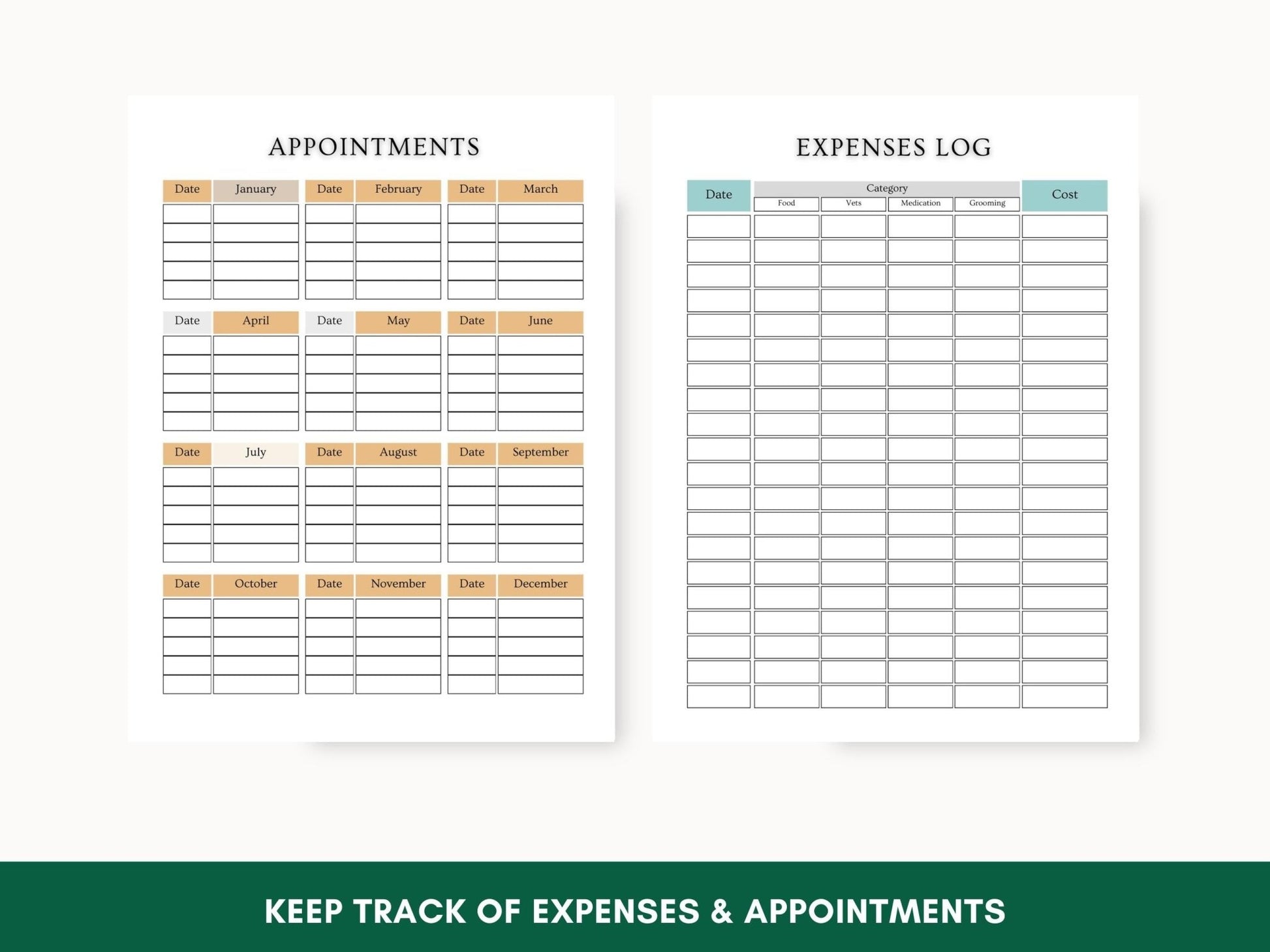 Printable Canine Wellness Planner: Digital Pet Health Journal & Organizer for Dog Care - Drake Dog Cancer Foundation