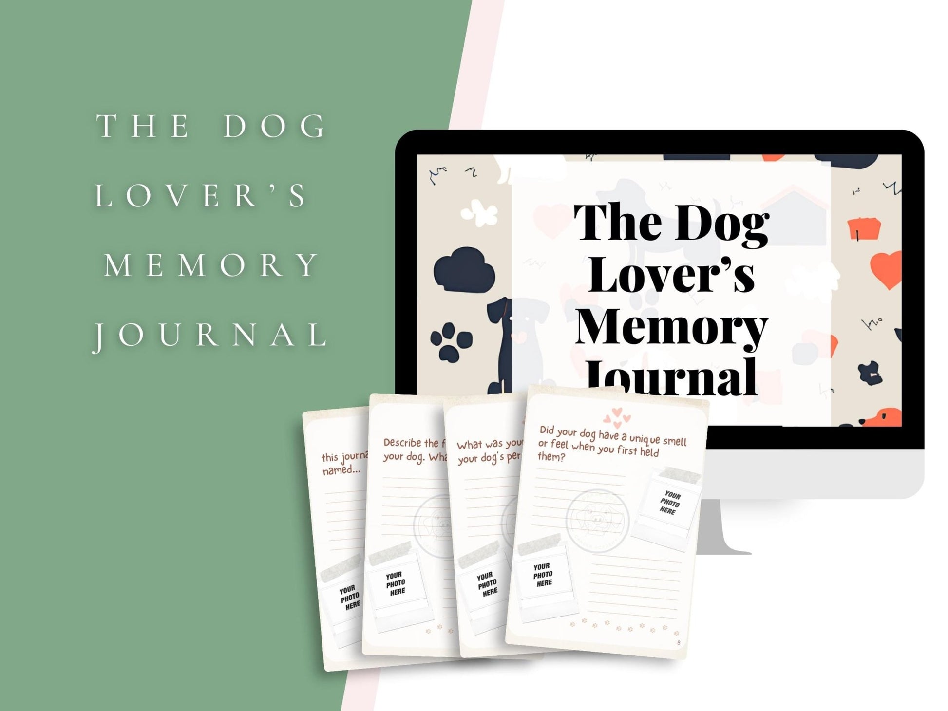 Dog Lovers Memory Journal: 100+ Prompts for Capturing Special Moments - Digital Pet Keepsake Download - Drake Dog Cancer Foundation