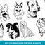 Printable Dog Coloring Book for Adults & Teens: Stress Relief with Bonus Line Art PDF - Drake Dog Cancer Foundation