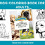 Printable Dog Coloring Book for Adults & Teens: Stress Relief with Bonus Line Art PDF - Drake Dog Cancer Foundation