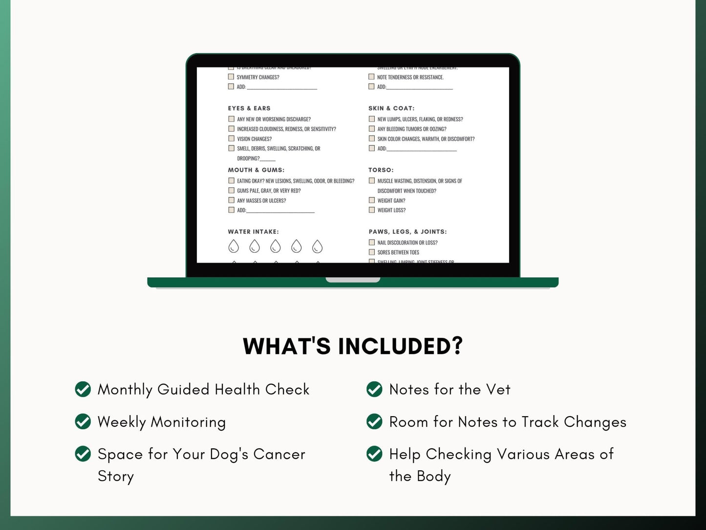 Dog Cancer Journal: Pet Wellness Tracker (Printable PDF) - Drake Dog Cancer Foundation