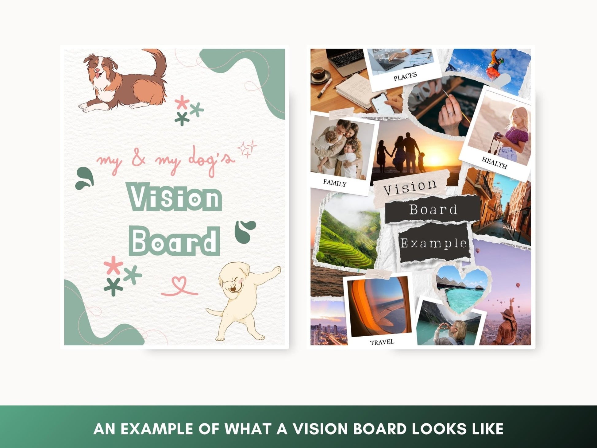Dog Vision Board: Printable Goal Planner for Pet Parents (Digital Download) - Drake Dog Cancer Foundation
