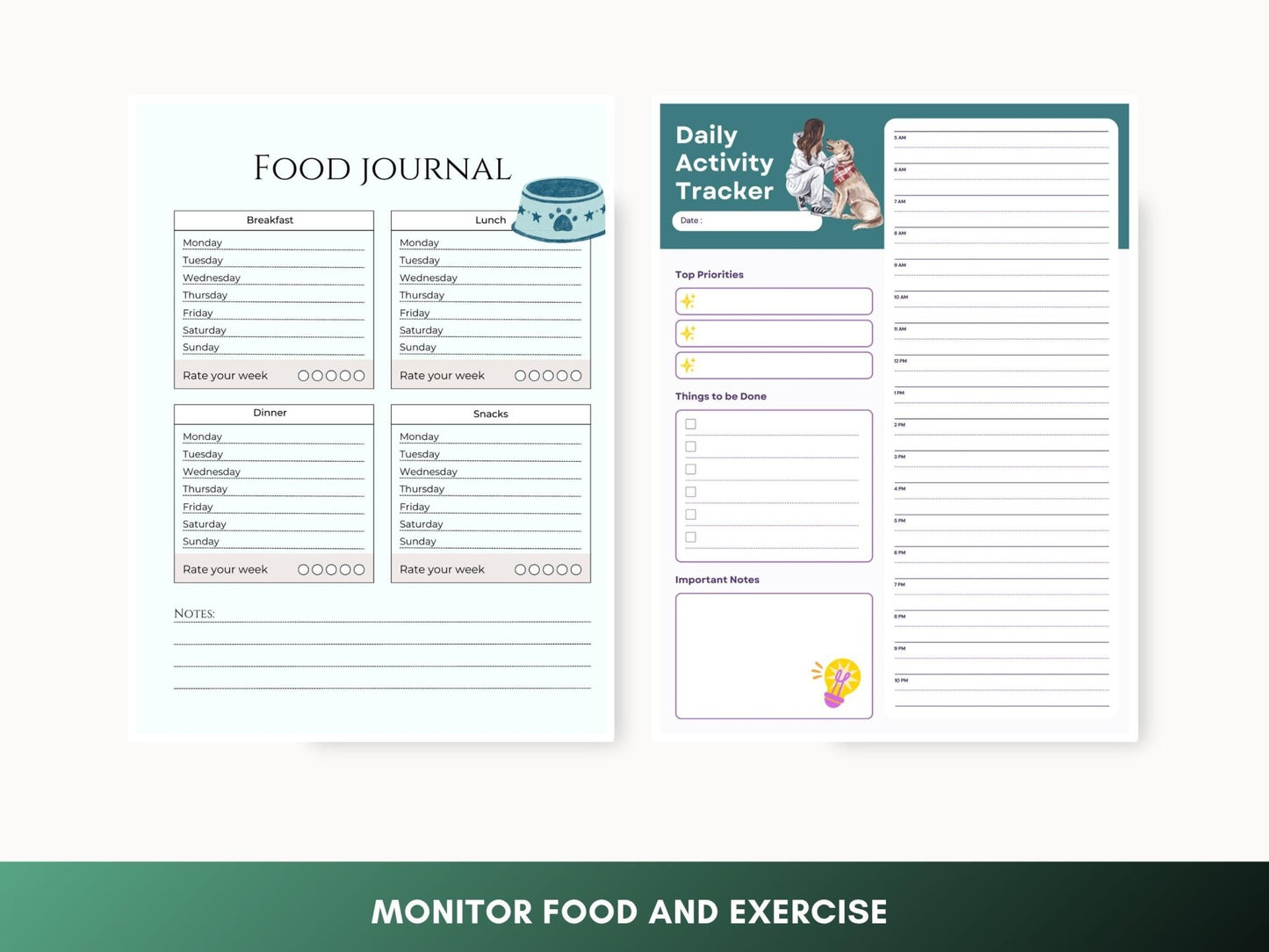 Dog Cancer Journal: Pet Wellness Tracker (Printable PDF) - Drake Dog Cancer Foundation