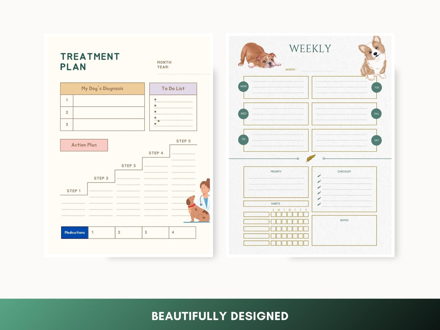 Dog Cancer Journal: Pet Wellness Tracker (Printable PDF) - Drake Dog Cancer Foundation