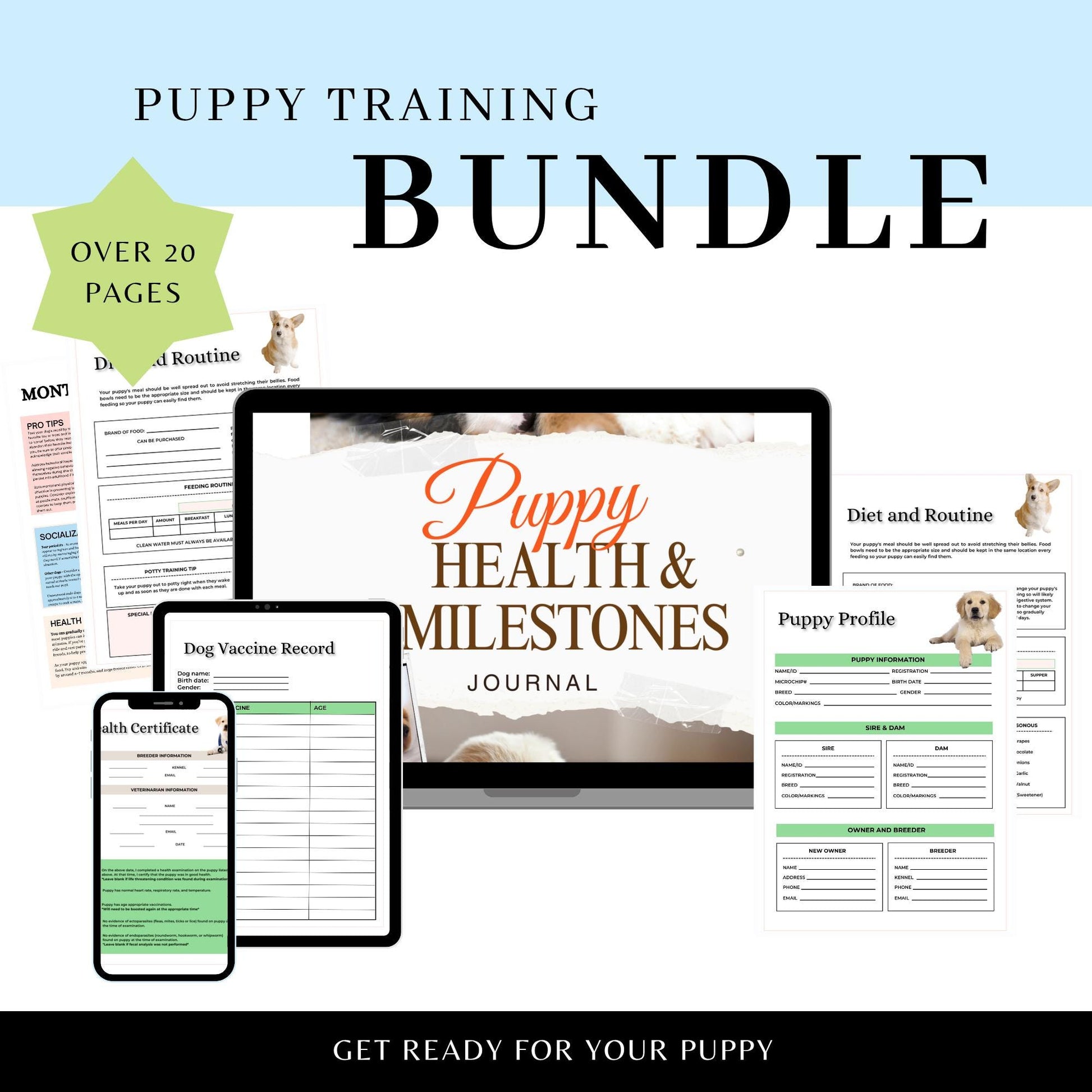 Puppy Training and Care Information and Templates for New Pet Parents - Drake Dog Cancer Foundation