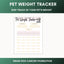 Pet Health Monitoring Sheet: Weight Tracker for Senior, Chronically Ill & Recovering Animals - Drake Dog Cancer Foundation