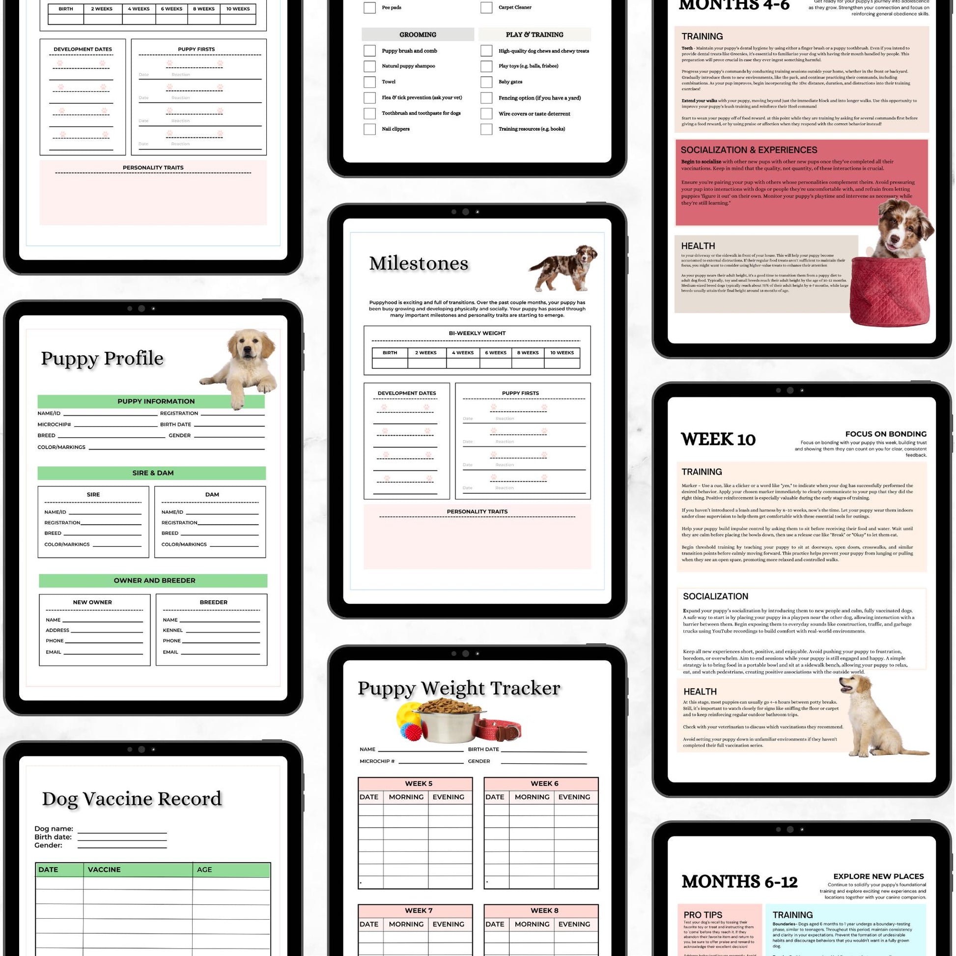 Puppy Training and Care Information and Templates for New Pet Parents - Drake Dog Cancer Foundation